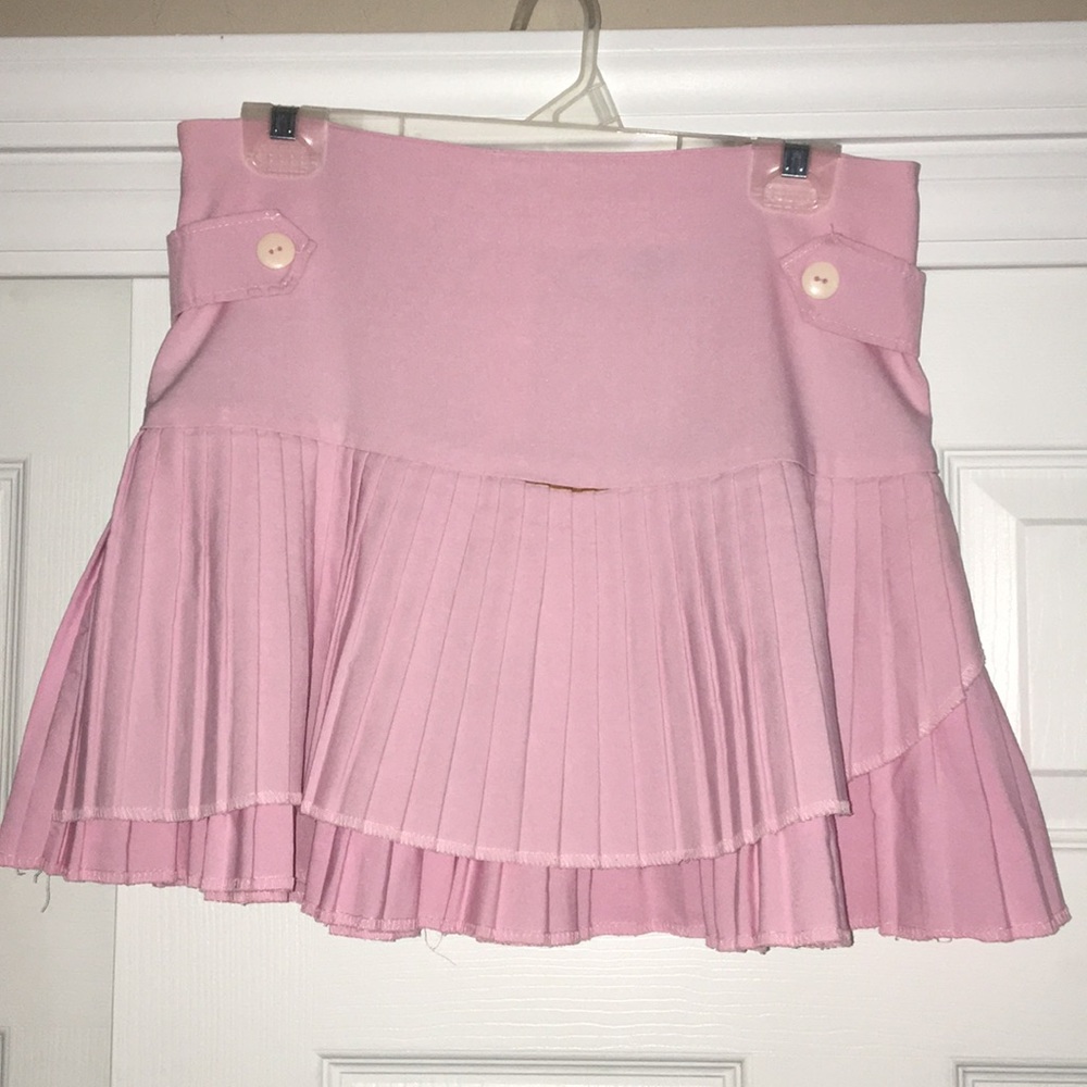 Vintage Pink pleated skirt super cute size medium
